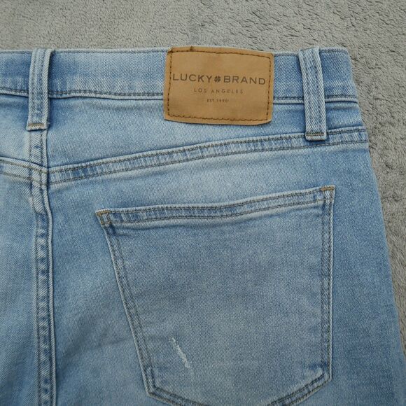Lucky Brand Jeans Women's Size 12/31R Mid-Rise Ava Skinny 28" Inseam Distressed - Picture 15 of 16